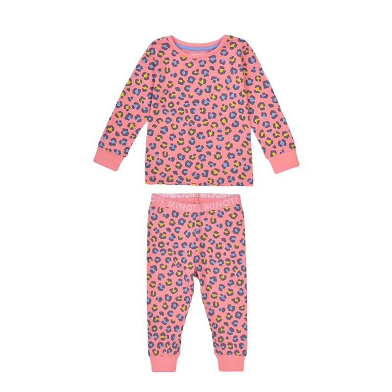 TG PYJ 14J: Leopard Long Sleeve Pyjama Set (3-8 Years)