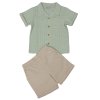 J33823: Baby Boys Muslin Fabric Shirt & Short Outfit  (1-2 Years)