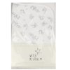 H13730: Baby Hooded Towel/Robe With Elephant Print Hood- White Trim