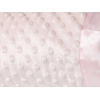 VEL03P: Baby Pink Luxury Ultra Soft Bubble Velour Wrap On A Satin Padded Hanger