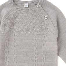 W23383: Baby Unisex Knitted 2 Piece Outfit (0-9 Months)