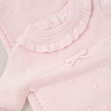 W23384: Baby Girls Knitted 2 Piece Outfit (0-9 Months)