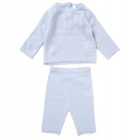 W23385: Baby Boys Knitted 2 Piece Outfit (0-9 Months)