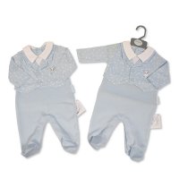 BIS-2020-2563: Baby Boys Faux 2 Pieces Set - Panda (NB-6 Months)