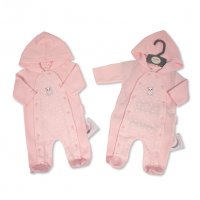 BIS-2020-2565: Baby Girls All in One with Hood - Panda (NB-6 Months)