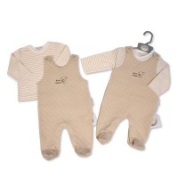 BIS-2020-2592: Baby 2 Piece Dungaree Set - Koala (NB-6 Months)