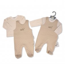 BIS-2020-2592: Baby 2 Piece Dungaree Set - Koala (NB-6 Months)