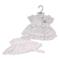 BIS-2120-6279: Baby Dress, Pant & Headband Set  (6-24 Months)