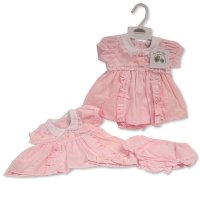 BIS-2120-6281: Baby Dress, Pant & Headband Set  (6-24 Months)