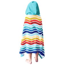 BIT237270: Bright Waves Design Hooded Beach and Bath Wrap for Kids (3 Years +)