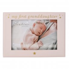 BM304: Bambino 'My First Granddaughter' Photo Frame 6" x 4"