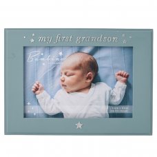 BM305: Bambino 'My First Grandson' Photo Frame 6" x 4"