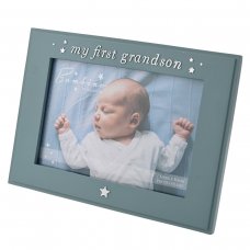 BM305: Bambino 'My First Grandson' Photo Frame 6" x 4"