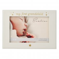 BM306: Bambino 'My First Grandchild' Photo Frame 6" x 4"