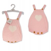 BW-10-1225P: Baby Girls Knitted Romper (0-12Months)