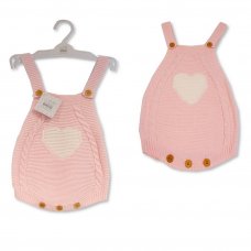 BW-10-1225P: Baby Girls Knitted Romper (0-12Months)