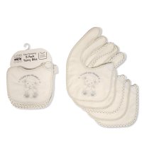 BW-104-757: Baby Terry Bibs 5 Pack - Adorable