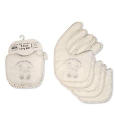 BW-104-757: Baby Terry Bibs 5 Pack - Adorable