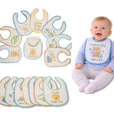 BW-104-832: Baby Boys Seven Days of the Week Bibs (7 Pack)