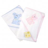 CD01: Baby Cat & Dog Hooded Towel/Robe