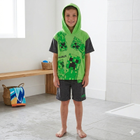 FFX120: Kids Minecraft Towelling 2 Piece Set ( 7-13 Years)