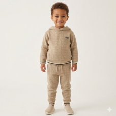 G11424TOD: Boys True Knit Hooded Top & Jog Pant Set (2-4 Years)