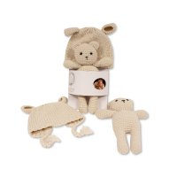 GP-25-1227T: Baby Knitted Bear and Hat Set (0-6 Months)
