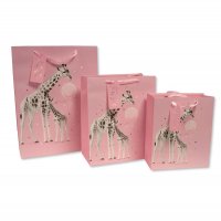 GP-25-1285P: Giraffe Gift Bag- Pink