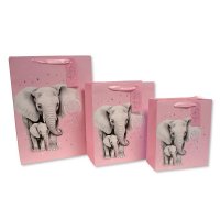 GP-25-1286P: Elephant Gift Bag- Pink