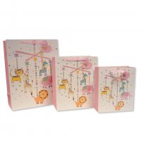 GP-25-1288P: Jungle Friends Gift Bag- Pink