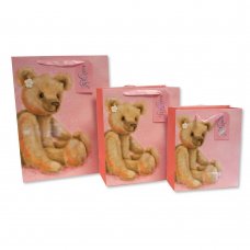 GP-25-1290P: Teddy Bear Gift Bag- Pink