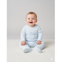 H14052: Baby Turtle Padded Applique All In One On A Satin Padded Hanger (0-9 Months)