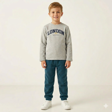 LFX823: Kids Top & Jog Pant Outfit (4-12 Years)