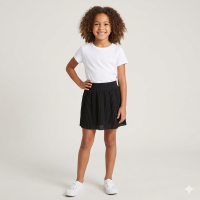P119: Girls Ribbed Italian Design Skirt (6-7 Years)