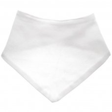 plain white bandana bibs