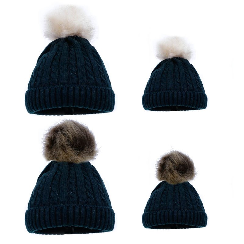 baby fluffy bobble hat