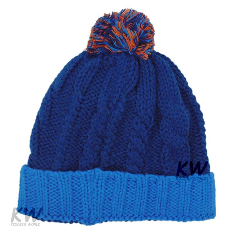 J10697: Baby Cable Knit Bobble Hat (6-24 Months)