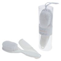 P604-W: White Brush & Comb Set