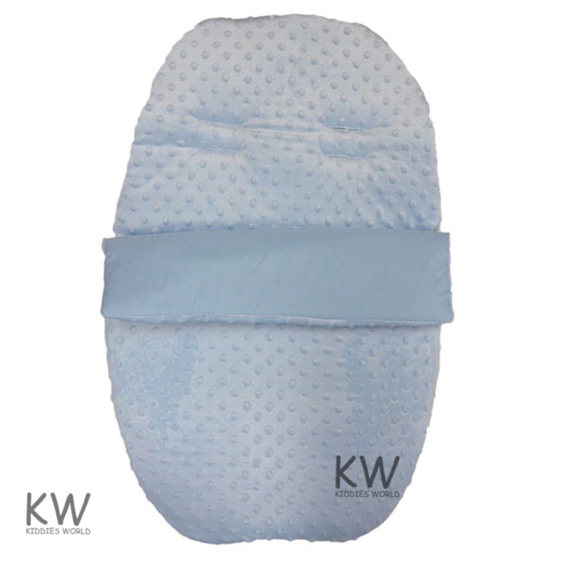 car seat footmuff blue