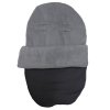 Grey Fleece Car Seat Footmuff