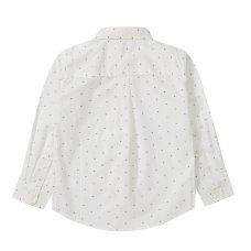 KC143: Infant Boys Long Sleeve All Over Print Woven Shirt (2-5 Years)