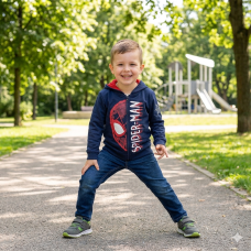SP25: Boys Spiderman Zipped Hoodie (4-9 Years)